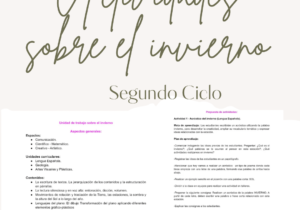 Actividades sobre el invierno - Segundo Ciclo