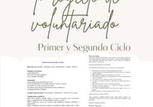 Proyecto de Voluntariado - Primer y Segundo Ciclo
